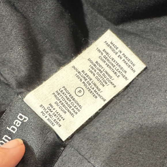 Avec Les Filles Black Leather Jacket for Women, M - Picture 5 of 5